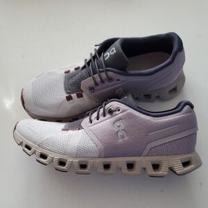On Running Women's Lavender and White Athletic Shoes